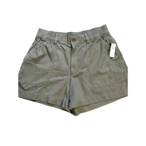 Gap Women's Olive Green Utility Shorts High Rise Size M NWT